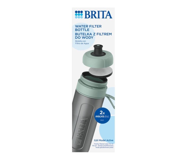Brita Butelka filtrująca ACTIVE 0,6L zielony (2x MicroDisc) - 1230586 - zdjęcie 9